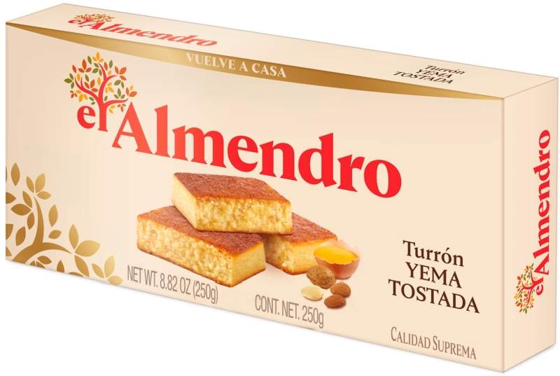 TURRON ALMENDRO 250G YEMA TOSTADA