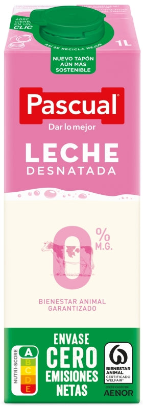LECHE DESNATADA PASCUAL BK 1L