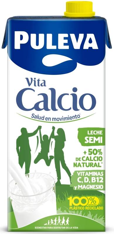 LECHE SEMI-DESN PULEVA CALC BK 1L