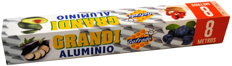 PAPEL ALUMINIO GRANDI 8 M