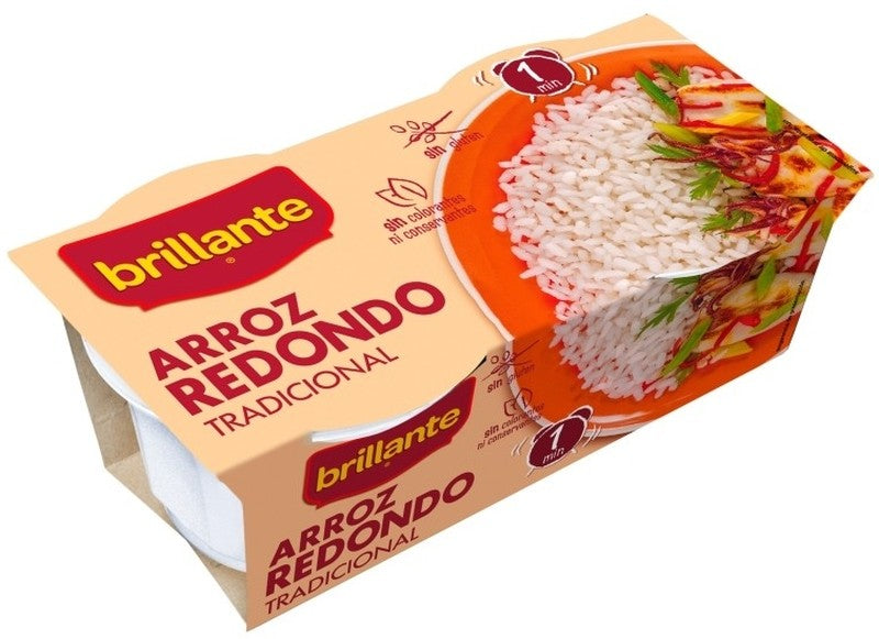 ARROZ BRILLANTE 125 PK2 REDONDO TRA