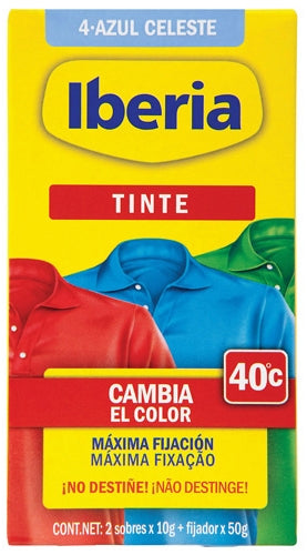 TINTE IBERIA 40ºC AZUL CELESTE