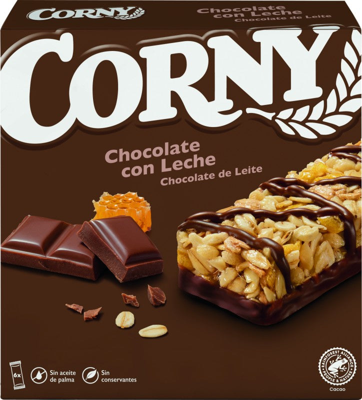 BARRITA CORNY 6X25G CHOCO