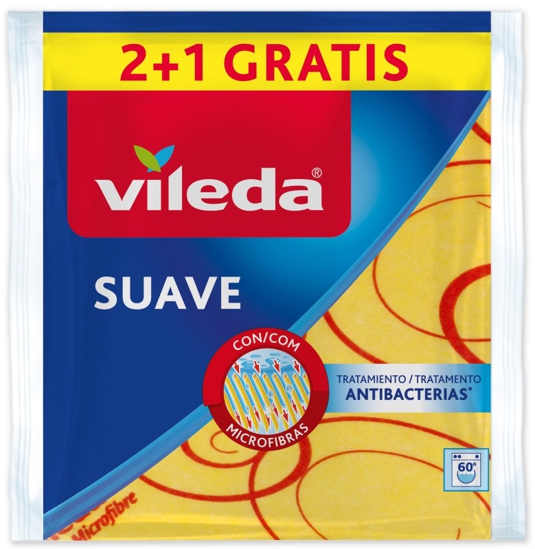 BAYETA VILEDA SUAVE 2+1U 36X40