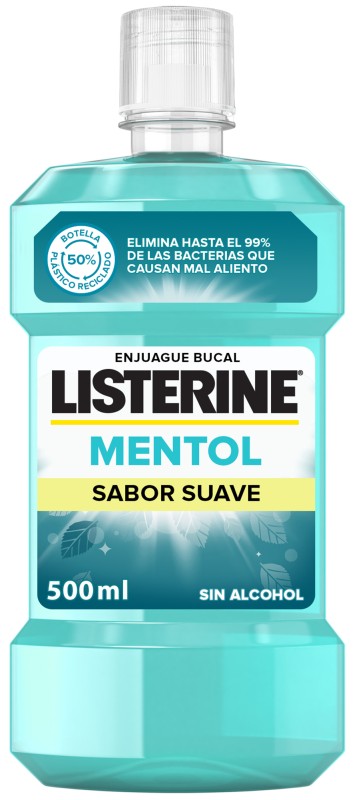 ELIXIR LISTERINE 500 MENTOL S/ALCOH
