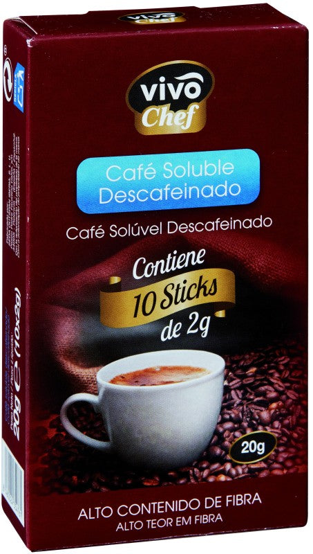 CAFE SOLUB VIVOCHEF DESCAF 10 SB