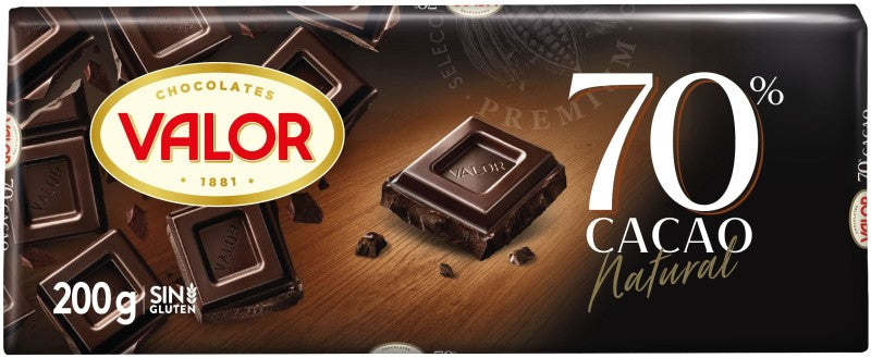 CH VALOR NEGRO 70% 200G