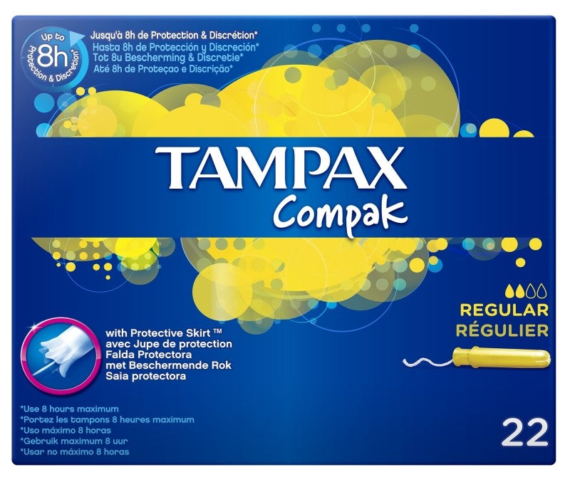 TAMPAX COMPAK REGULAR 22U