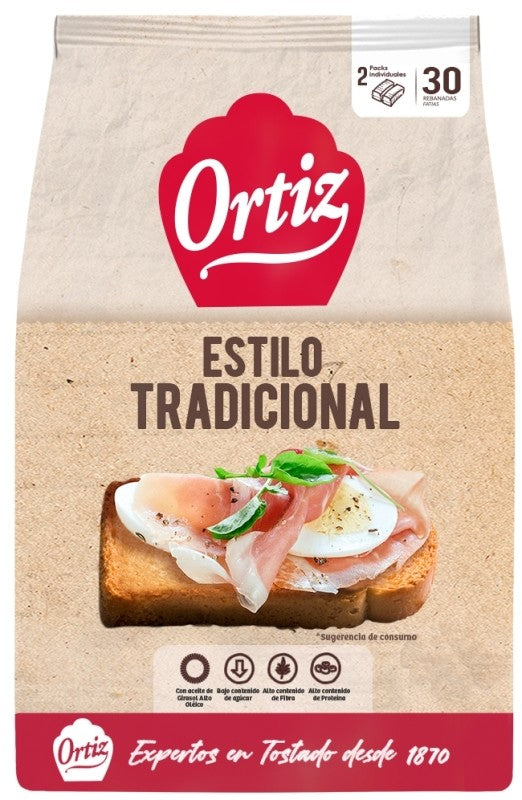 PAN BRASA ORTIZ 36R TRADICIONAL 320