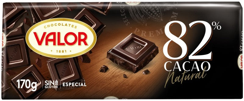 CH VALOR NEGRO 82% 170G