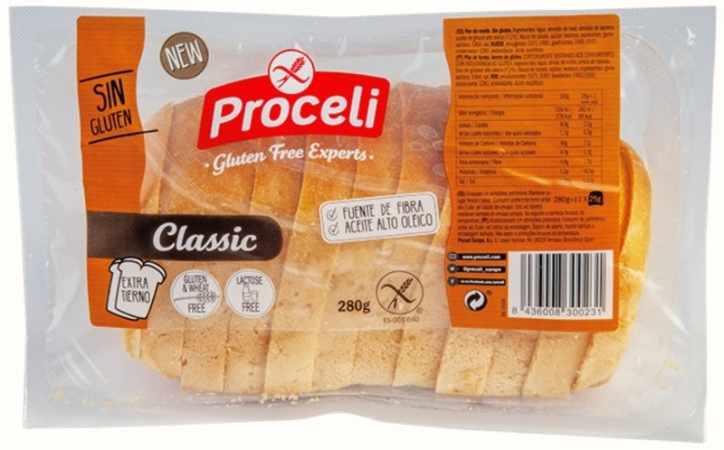 PAN SANDWICH PROCELI S/GLUTEN 280G