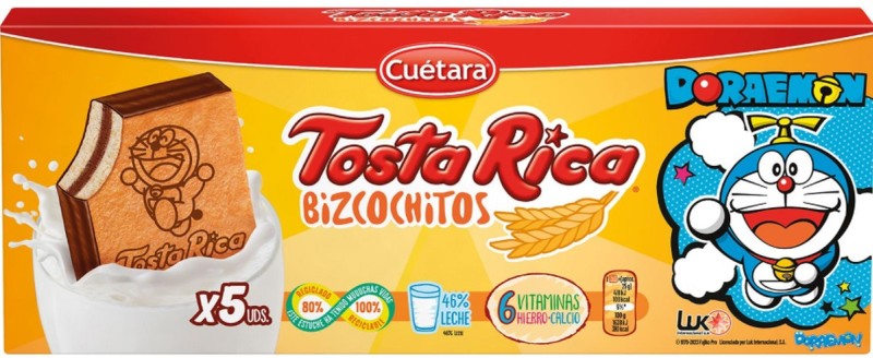 BIZCOCHO TOSTA RICA 125G 5U