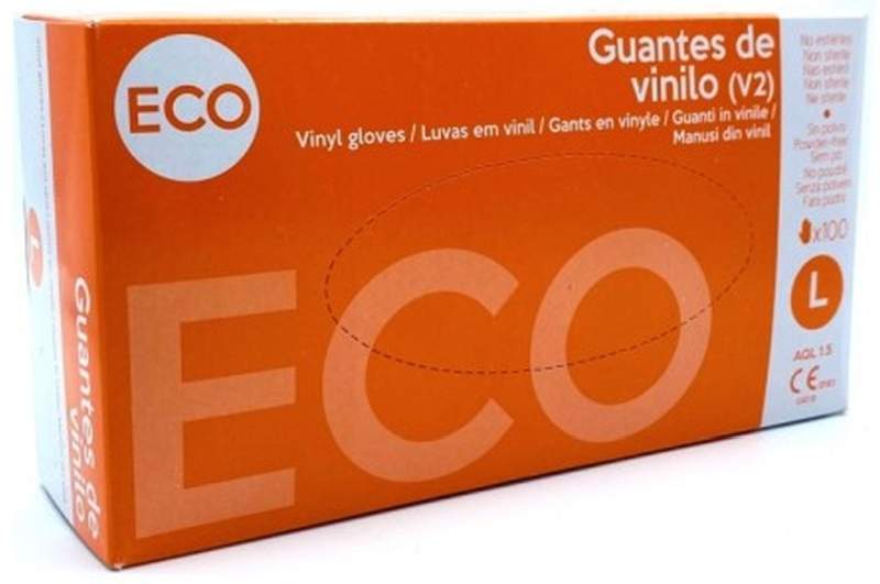 GUANTE ECO VINILO L 100U