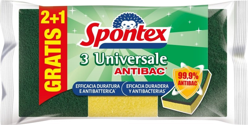ESTR SPONTEX UNIVERSALE 2+1U VERDE