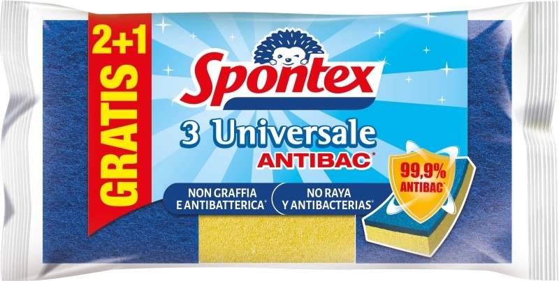 ESTR SPONTEX UNIVERSALE 2+1U AZUL