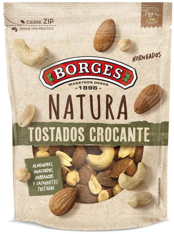 COCKTAIL NATURA BORGES CROCANT 170G