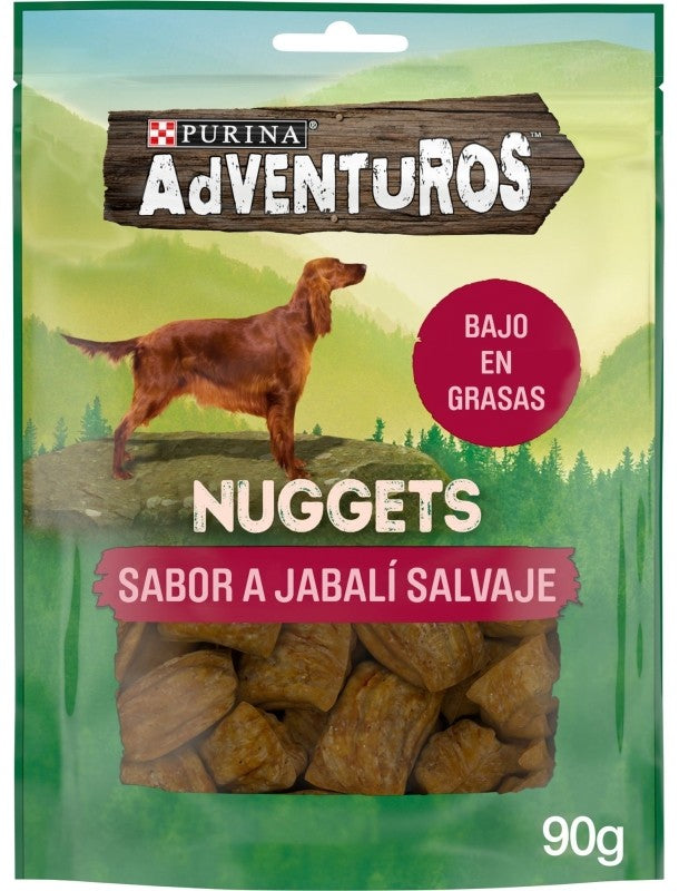 ADVENTUROS SNACKS PERRO 90G NUGGETS