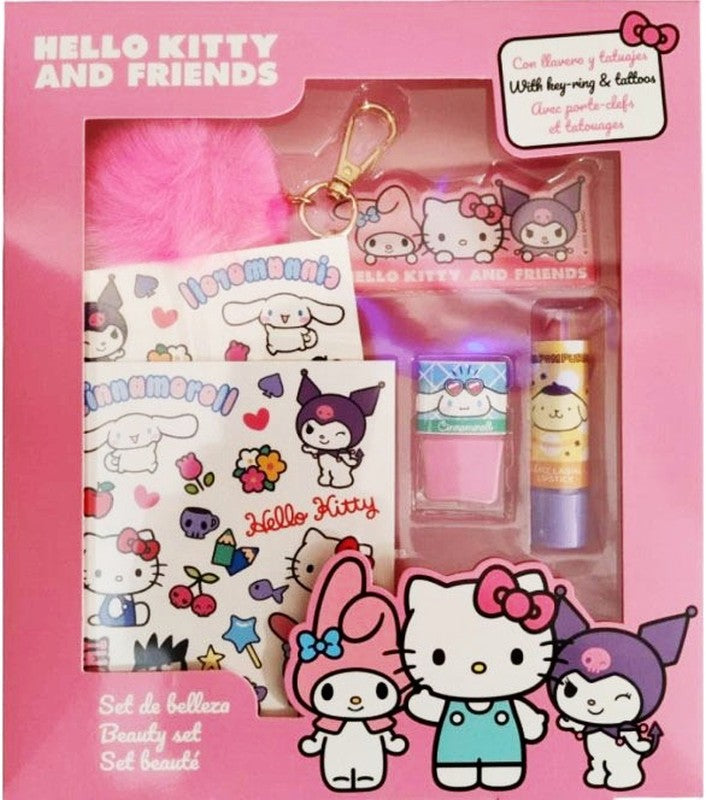SET HELLO KITTY DE BELLEZA POMPOM