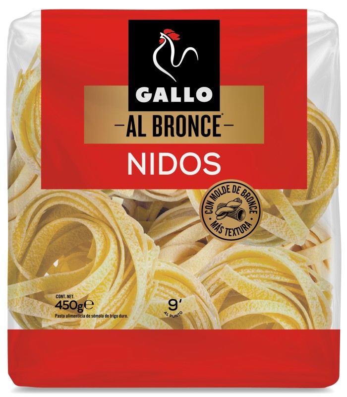 PASTA GALLO BRONCE NIDOS 450G