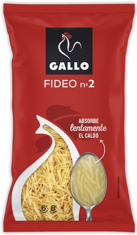 PASTA GALLO FIDEOS N.2 250