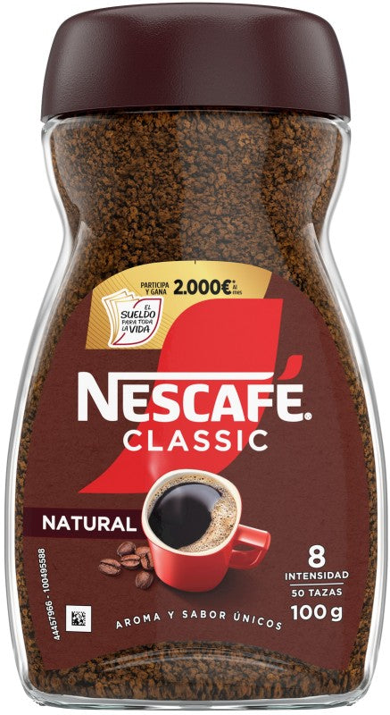 CAFE SOLUB NESCAFE NATURAL 100