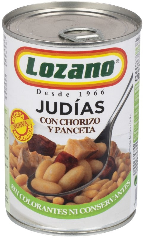 JUDIAS C/CHORIZO LOZANO LT 425G