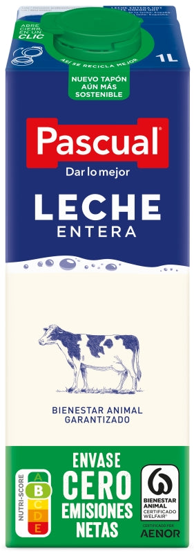 LECHE ENTERA PASCUAL BK 1L