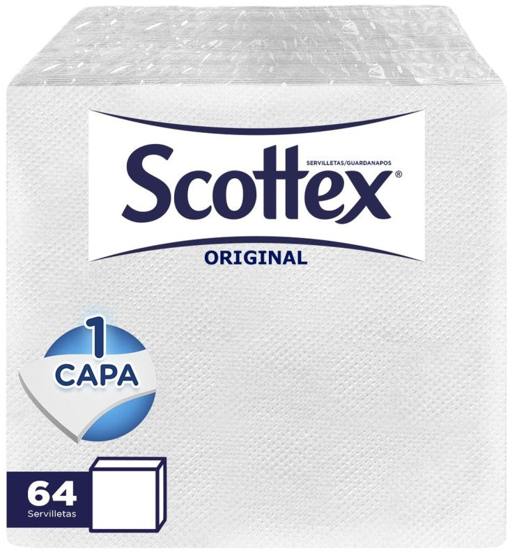 SERVILLETA SCOTTEX BCA 1C 30X30 64U