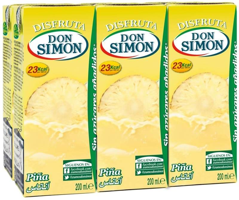 DISFRUTA D SIMON BK 200 PK6 PIÑA