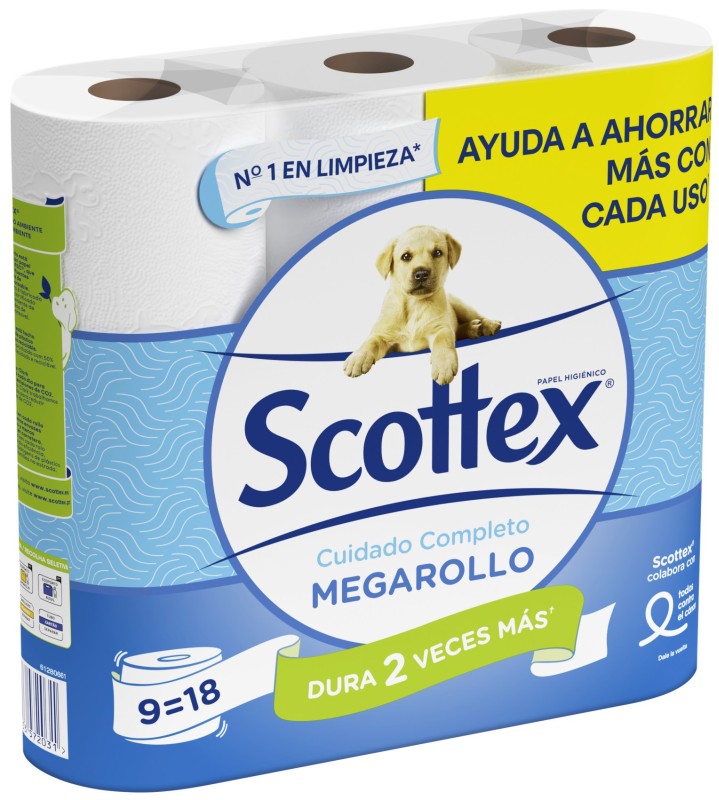 PAPEL SCOTTEX MEGA 2C 35,4M 9 ROL