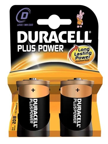PILA DURACELL PLUS POW LR20 BLT-2U