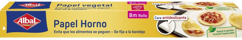 PAPEL HORNO ALBAL VEGETAL 8 M