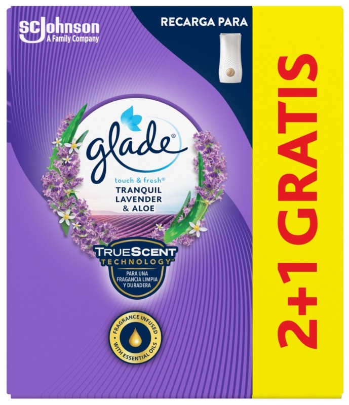 GLADE UN TOQUE REC LAVAND 3X2