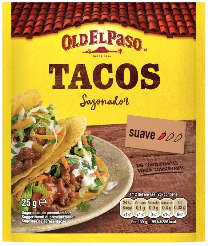 SAZONADOR OLDELPASO TACO SB 25G