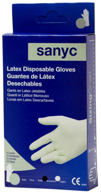 GUANTE SANYC LATEX L 10U C/P
