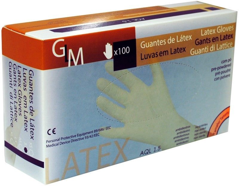 GUANTE GLM LATEX S 100U C/P