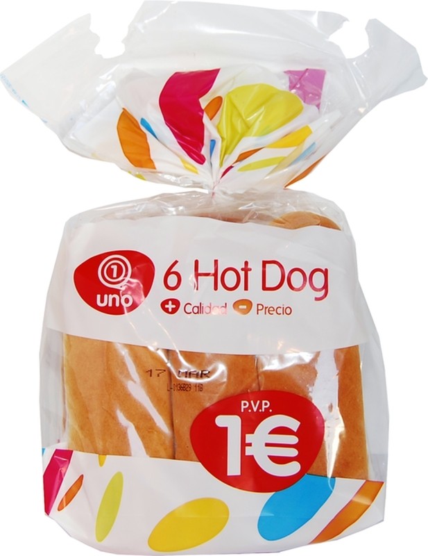 PAN HOT DOG UNO 6U 330G