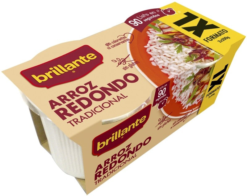 ARROZ BRILLANTE REDONDO XL 200 PK2