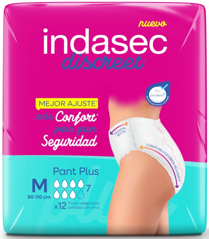 PÑ ADULTO INDASEC PANT PLUS MDN 12U