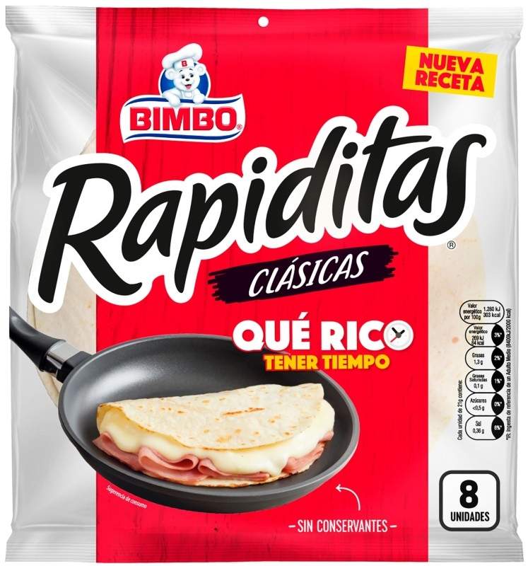 RAPIDITAS BIMBO MINI 8U 168G