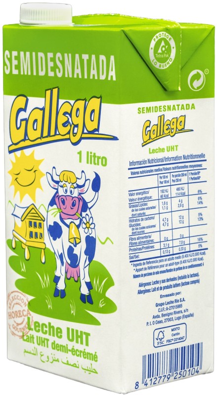 LECHE SEMI-DESN GALLEGA BK 1L