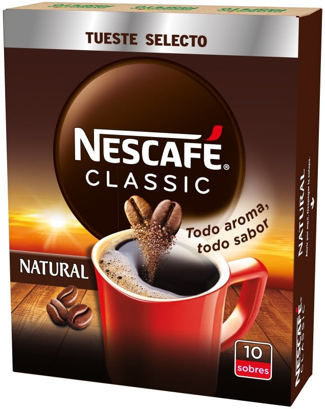 CAFE SOLUB NESCAFE NATURAL 10 SB