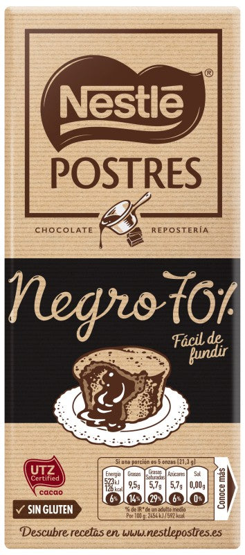 CH NESTLE POSTRE NEGRO 70% 170G