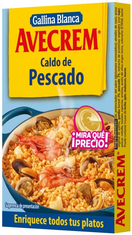 CALDO AVECREM PESCADO  8 PLLA 80G