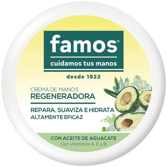 CREMA MANOS FAMOS TARRO 250 REGEN