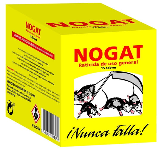RATICIDA NOGAT 15 SOBRES X 10G
