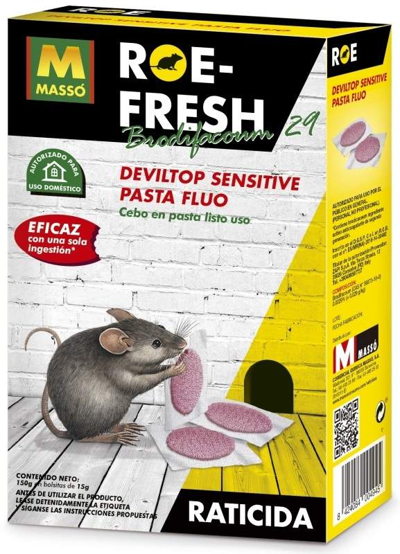 RATICIDA MASSO ROE-FRESH 150G