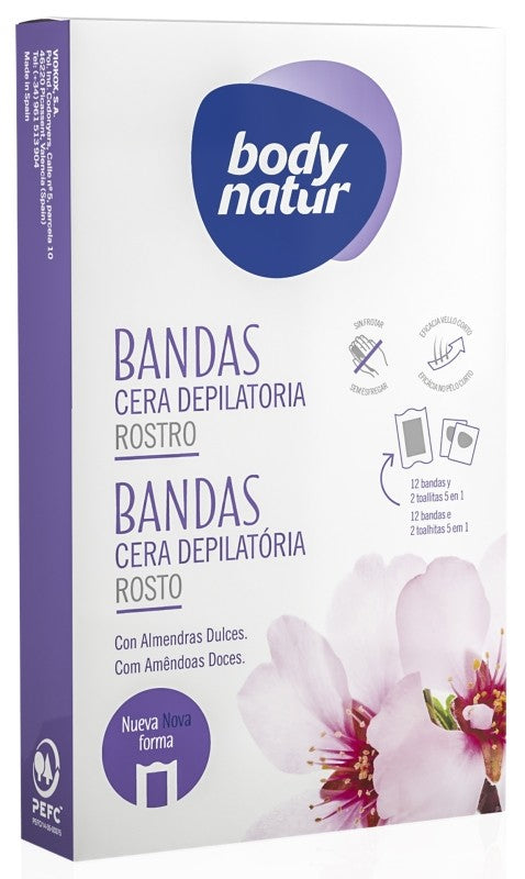DEPIL BODYNATUR BAND FAC 12+2U ALME