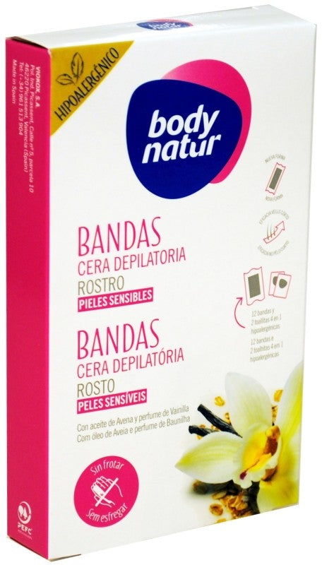 DEPIL BODYNATUR BAND FAC 12+2U P/S