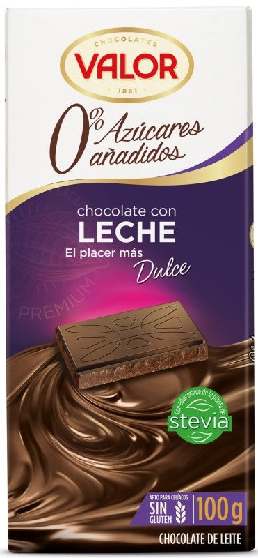 CH VALOR S/AZ LECHE 100G